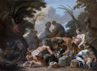 Laban Cherchant les Affaires de Jacob, c.1634-37 - Sébastien Bourdon